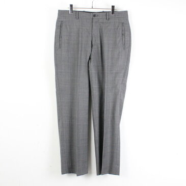 【中古】【送料無料】(KA) EMPORIO ARMANI (エンポリオアルマーニ) MADE IN ITALY SLACKS PANTS イタリア製 スラックス パンツ CHECK [SIZE: 52(L相当) USED]