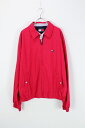 yÁz TOMMY HILFIGER (g~[qtBK[) 90'S COTTON SWING TOP 90N XEBO gbv RED@ [SIZE: L USED]