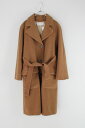 yÁzyz GENNY (WFj[) MADE IN ITALY 90'S WOOL TRENCH COAT C^A 90N E[ g` R[g CAMEL@[SIZE: L USED]