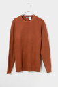 yÁz DAN JOHN (_ W) CREW NECK COTTON RIB KNIT N[lbN Rbg u jbg BROWN@ [SIZE: M USED]