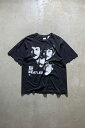 yÁzWINTER LAND (EB^[h) MADE IN USA 91'S S/S THE BEATLES PRINT BAND T-SHIRT USA 91N  U r[gY vg oh TVc BLACK [SIZE: XL USED]