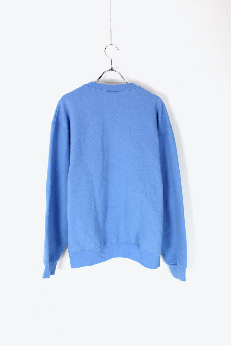 【中古】 UCLA (カリフォルニア大学ロサンゼルス校) MADE IN USA 90'S UCLA LOGO SWEAT SHIRT USA製 90年代 カリフォルニア大学ロサンゼルス校 ロゴ スウェット シャツ SAX BLUE [SIZE: M USED]