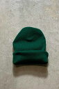 yÁzylR|XΉzNO BRAND ACRYLIC KNIT CAP AN jbgLbv GREEN [USED]