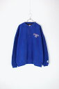 yÁz STARTER (X^[^[) 90'S RANGERS HENRY NECK SWEAT SHIRT 90N W[Y w[ lbN XEFbg Vc BLUE [SIZE: XL USED]