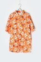 yÁzBD (r[fB[) S/S NY METS NYLON SHIRT  j[[N bc iC Vc ORANGE / BLUE [SIZE: XL USED]