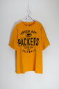 yÁz NFL TEAM (NFL`[) GREEN BAY PACKERS TEE SHIRT TVc YELLOW [SIZE: XL USED]