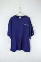 yÁz CHAMPION (`sI) MADE IN USA 90'S ONE POINT TEE SHIRT USA 90N TVc NAVY [SIZE: XL USED]