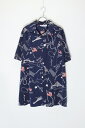 yÁzA PERSONAL TOUCH (A p[\i ^b`) MADE IN USA 90'S S/S USA PATTERN SHIRT USA 90N  USA p^[ Vc NAVY MULTI [SIZE: XL USED]