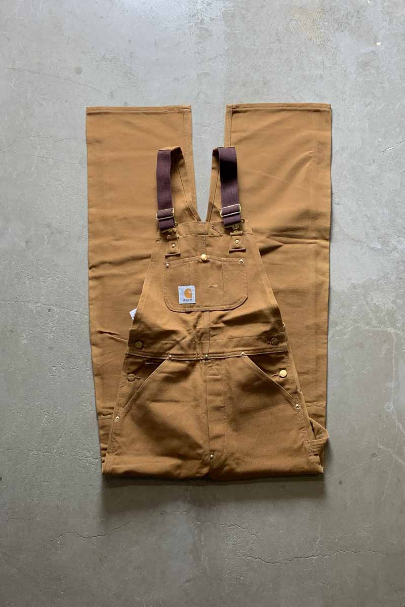 【中古】CARHARTT (カーハート) MADE IN USA 90'S OVERALL USA製 90年代 オーバーオール CAMEL [SIZE: W28 x L34 DEADSTOCK/NOS]