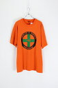 yÁzFRUIT OF THE ROOM (t[cIuU[) MADE IN USA 90'S PEF TEE SHIRT USA 90N TVc ORANGE [SIZE: XL USED]
