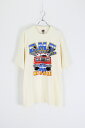 yÁzFRUIT OF THE ROOM (t[cIuU[) MADE IN USA 90'S E.M.T TEE SHIRT USA 90N TVc CREAM [SIZE: XXL DEAD STOCK]