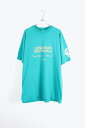 yÁz HANES (wCY) MADE IN USA 90'S USTA / VOLVO SECTIONALS S/S MEAASGE TEE SHIRTS USA 90N  TVc TURQUOISE BLUE [SIZE: XL USED]