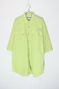 yÁzCOLUMBIA (RrA) PFG S/S BAHAMA SHIRT s[GtW[  on} Vc LIME GREEN [SIZE: M USED]