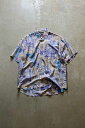 yÁzCOLORE (R[) S/S SILK POCKET DESIGN PATTERN ART SHIRT  VN |Pbg fUC p^[ A[g Vc MULTI [SIZE: L USED]