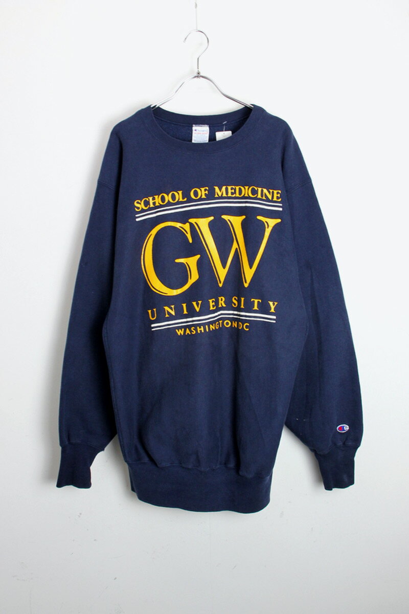 CHAMPION (チャンピオン) MADE IN USA 90'S REVERSE WEAVE SWEATSHIRT GW USA製 90年代 リバースウィーブ スウェット シャツ NAVY 