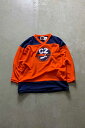 yÁzK1 MADE IN USA 90'S V-NECK GAME SHIRT USA 90N uClbN Q[ eB[Vc ORANGE [SIZE: S USED]