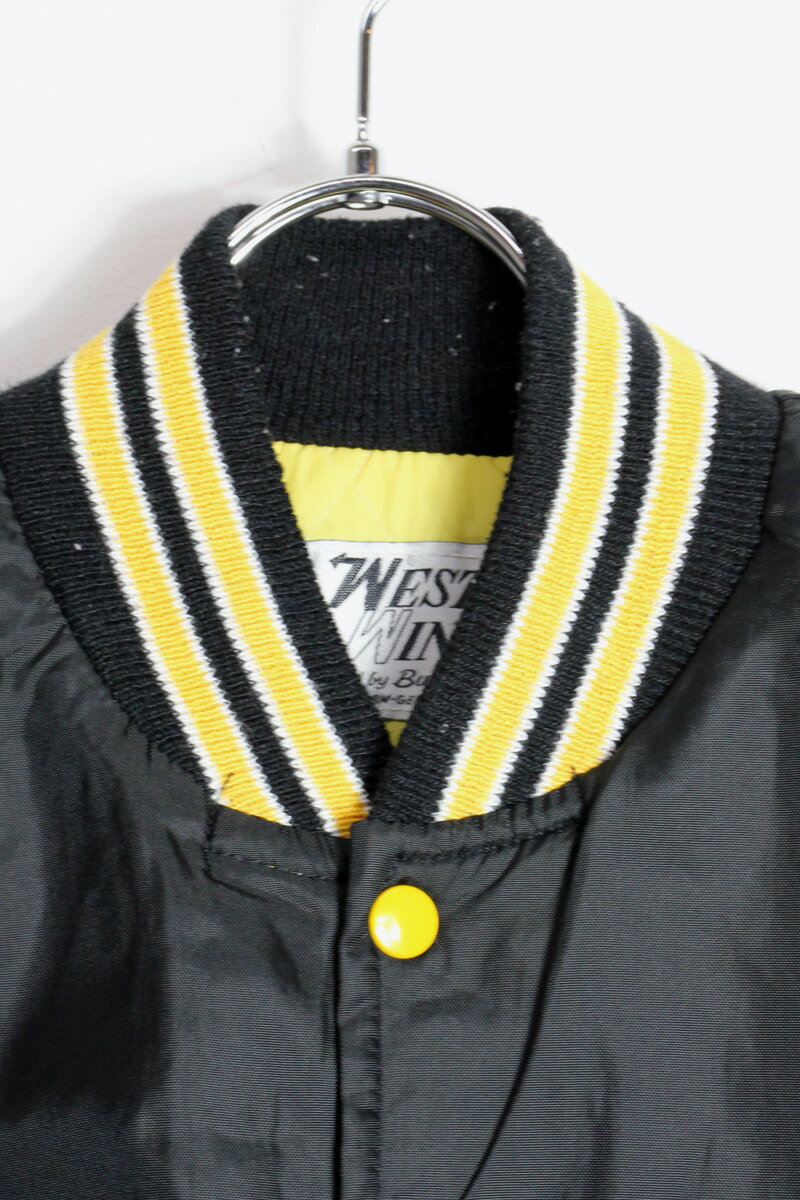 【中古】WEST WIND (ウェスト ウィンド) 80'S IOWA NYLON STADIUM PUFF JACKET 80年代 アイオワ ナイロン スタディアム パフ ジャケット BLACK [SIZE: L USED]