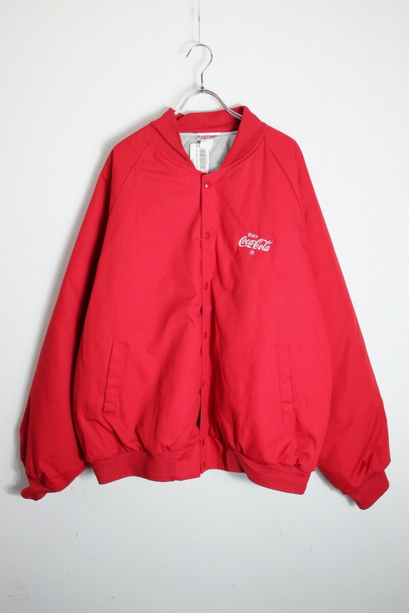 【中古】HARTWELL SPORTS (ハートウェル スポーツ) MADE IN USA 90'S COCA COLA JACKET USA製 90年代 コカ コーラ ジャケット RED [SIZE: 2XL DEADSTOCK/NOS]