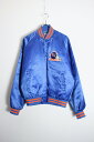 yÁzCHALK LINE (`[N C) MADE IN USA 90'S NFL BRONCUSN NYLON STADIUM JACKET USA 90N NFL uJX iC X^fBA WPbg BLUE [SIZE: S USED]