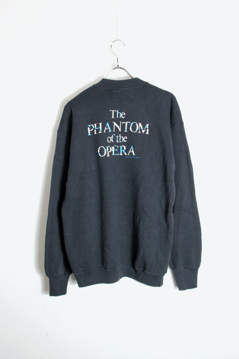 【中古】FRUIT OF THE LOOM (フルーツオブザルーム) 86'S THE PHANTOM OF THE OPERA SWEATSHIRT 86年代 ファントム オブ ザ オペラ スウェットシャツ BLACK [SIZE: M USED]