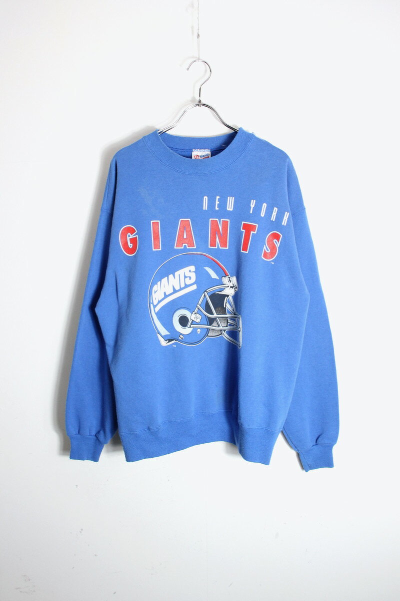 HANES (ヘインズ) MADE IN USA 90'S NFL NY GIANTS SWEATSHIRT USA製 90年代 エヌエフエル ニューヨーク ジャイアンツ スウェットシャツ BLUE 