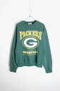 yÁzLEE SPORT ([X|[c) MADE IN USA 90'S NFL GREEN BAY PACKERS SWEATSHIRT USA 90N GkGtG O[ xC pbJ[Y XEFbgVc GREEN [SIZE:L USED]