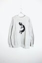 yÁzHANES (wCY) MADE IN USA 90'S KOKOPELLI SWEATSHIRT USA 90N RRy XEFbgVc GREY [SIZE:L USED]