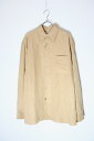 yÁzPER LUI PER LEI (p[C p[C) 90'S L/S SILK LINEN SHIRT 90N  VN l Vc SAND [ DEADSTOCK/NOS]