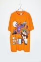 yÁzLOONEY TUNES ([j[e[Y) MADE IN MEXICO 90'S S/S TASMANIAN DEVIL T-SHIRT LVR 90N  ^X}jA fr TVc ORANGE [SIZE: XL USED]