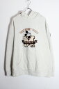 yÁzWALT DISNEY WORLD (EHg fBYj[ [h) MICKEY EMBROIDERY SWEAT HOODIE ~bL[ GuC_[ XEFbg t[h GRAY [SIZE: XL USED]