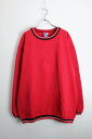 yÁzCHAMPION (`sI) 90'S RIB LINE SWEATSHIRT 90N u C XEFbg Vc RED [SIZE: L USED]