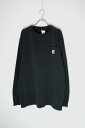 yÁzCARHARTT (J[n[g) L/S POCKET TEE SHIRT  |Pbg TVc BLACK [SIZE: L USED]