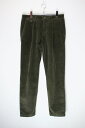 yÁz J.CREW (WF[ N[) TUCK CORDUROY PANTS ^bN R[fC pc OLIVE [SIZE: W31 x L30 USED]