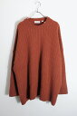 yÁzLACOSTE (RXe) CASHMERE BLEND CABLE KNIT SWEATER JV~A uh P[u jbg Z[^[ TARRACOTTA [SIZE: XL DEADSTOCK/NOS]