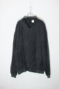 yÁzNO BRAND (m[uh) 90'S SILK ZIP JACKET 90N VN Wbv WPbg BLACK [SIZE: XL USED]