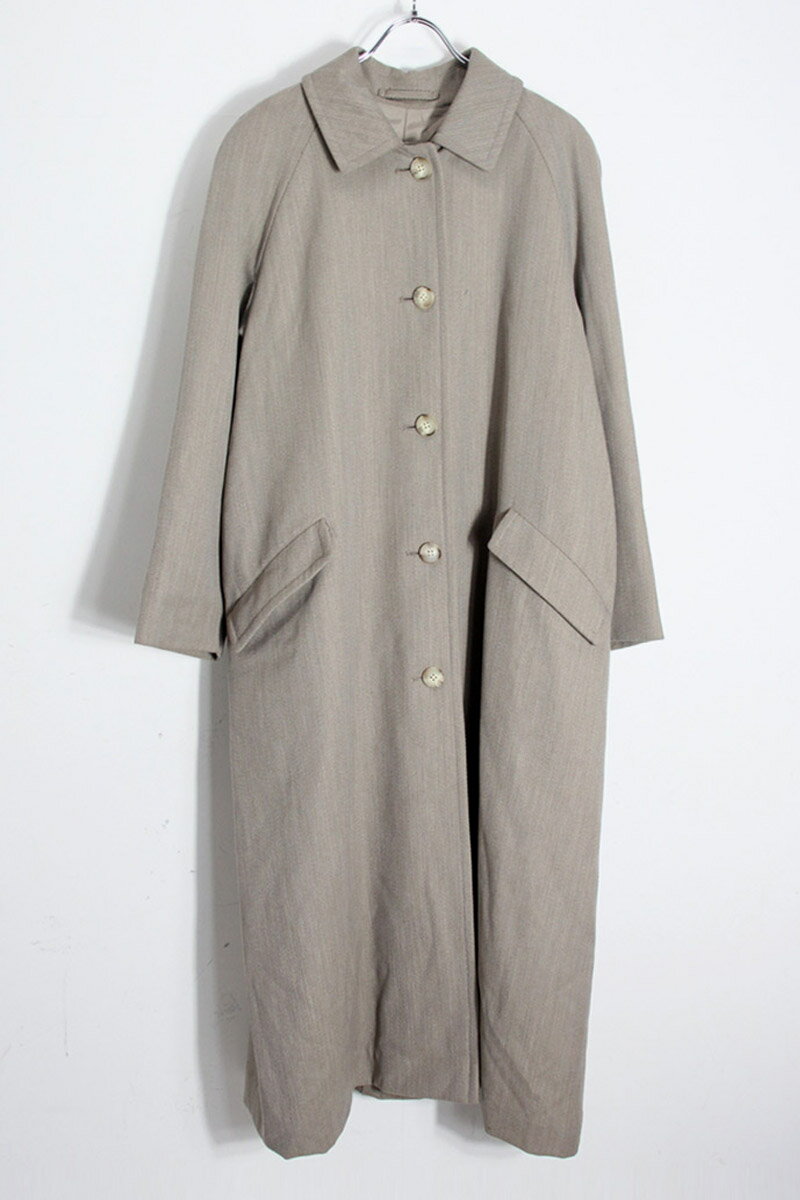 【中古】BURBERRYS PRORSUM (バーバリー プローサム) 90'S LONG WOOL CHESTERFIELD COAT 90年代 ロング ウール チェスターフィールド コート BEIGE [SIZE: M相当 USED]