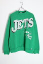 yÁzLOGO 7 (S 7) MADE IN USA 90'S NFL NY JETS SWEATSHIRT USA 90N NFL j[[N WFbc XEFbg Vc GREEN [SIZE: M USED]