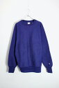 【中古】CHAMPION (チャンピオン) MADE IN MEXIICO 90 039 S REVERSE WEAVE ONE POINT SWEATSHIRT USA製 90年代 リバース ウィーブ ワン ポイント スウェット シャツ 目無し PURPLE BLUE SIZE: XL USED