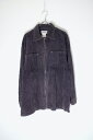 yÁzBILL BLASS JEANS (r uX W[Y) 90'S CORDUROY ZIP SHIRT JACKET 90N R[fC Wbv Vc WPbg DARK PURPLE [SIZE: M USED]