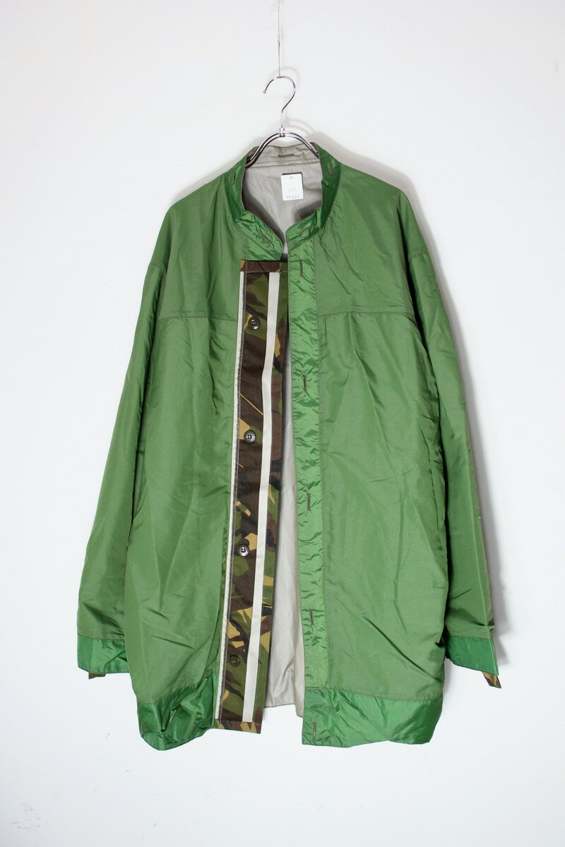 【中古】NETHERLAND ARMY (ネザーランド アーミー) WATERPROOF LINER COAT ウォータープルーフ ライナー コート GREEN/CAMO [SIZE: M相当 USED]