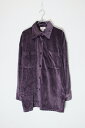 yÁzCOUNTRY SEAT (Jg[ V[g) L/S VELOUR SHIRT  xA Vc PURPLE [SIZE: M USED]