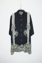 yÁzST.JOHN'S BAY (Zg WY xC) 90'S S/S RAYON HAWAIIAN SHIRT 90N  [ nCA Vc BLACK [SIZE: L USED]