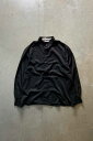 yÁzNEW PORT (j[|[g) L/S BAND COLLAR SHIRT  oh J[ Vc BLACK [SIZE: M USED]