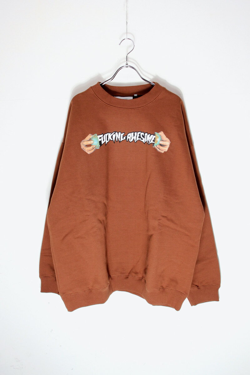 【メンズ新品】 FUCKING AWESOME (ファッキンオーサム) WORLD CUP CREWNECK ワールド カップ クルーネック BURNT ORANGE [NEW]