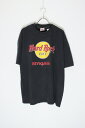 yÁzHANES (wCY) 90'S S/S HARD ROCK CAF? REYKJAVIK T-SHIRT 90N  n[h bN JtF CLrN TVc BLACK [SIZE: XL USED]