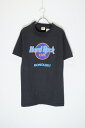 yÁzHARD ROCK CAF? (n[h bN JtF) MADE IN USA 90'S HONOLULU T-SHIRT USA 90N zm TVc BLACK [SIZE: L USED]