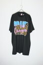 yÁzFRUIT OF THE ROOM (t[c Iu U [) MADE IN USA 90'S S/S GRAND CANYON PRINT T-SHIRT USA 90N  Oh LjI vg TVc BLACK [SIZE: XL USED]