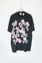 yÁzJERZEES (W[W[Y) MADE IN USA 90'S S/S PLAYING CARD T-SHIRT USA 90N  vCO J[h TVc BLACK [SIZE: XL USED]