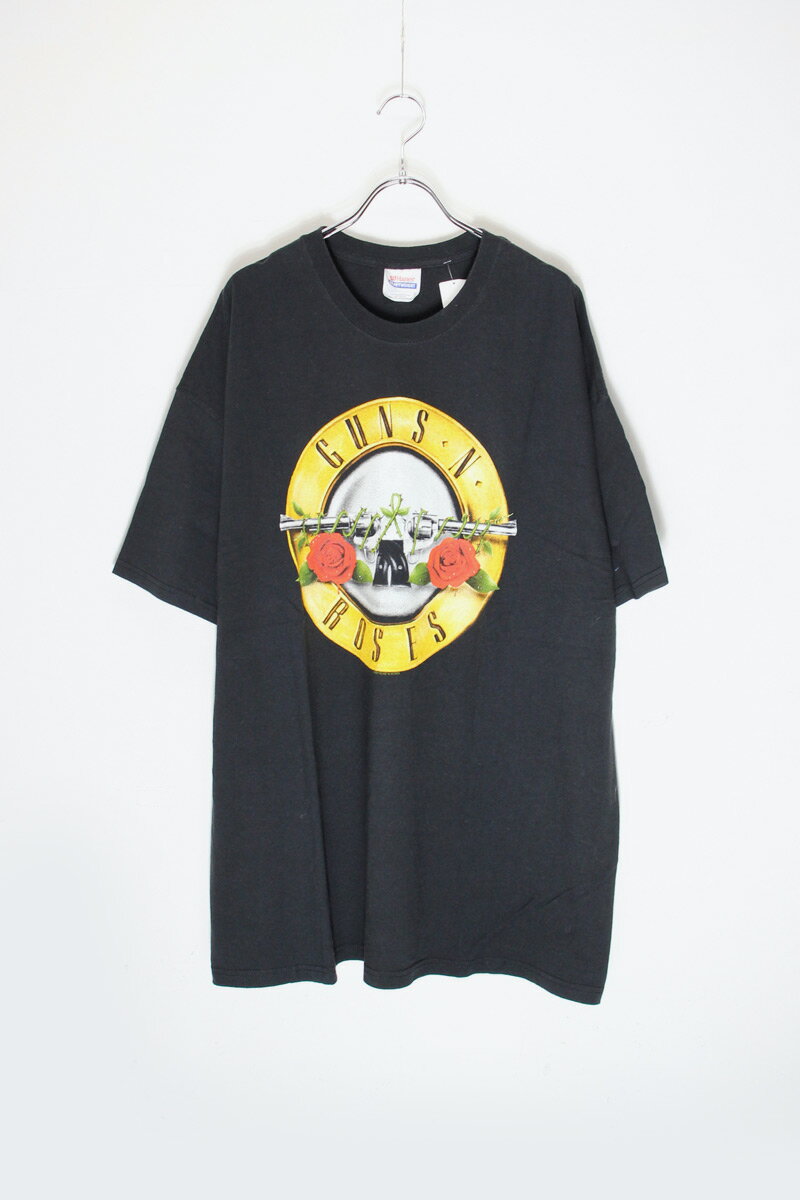 【中古】HANES (ヘインズ) S/S GUNS N'ROSES T-SHIRT 半袖 ガンズ アンド ローゼズ Tシャツ BLACK/GOLD [SIZE: 2XL USED]