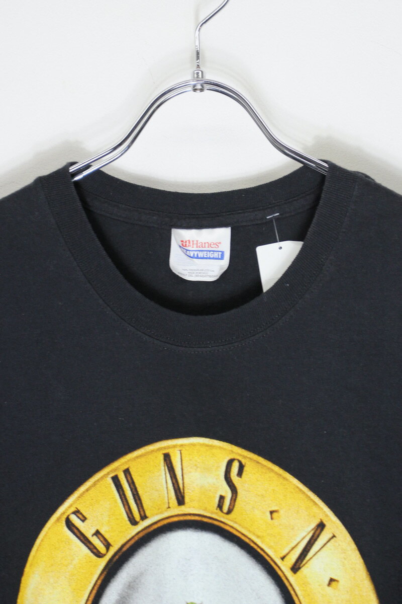 【中古】HANES (ヘインズ) S/S GUNS N'ROSES T-SHIRT 半袖 ガンズ アンド ローゼズ Tシャツ BLACK/GOLD [SIZE: 2XL USED]